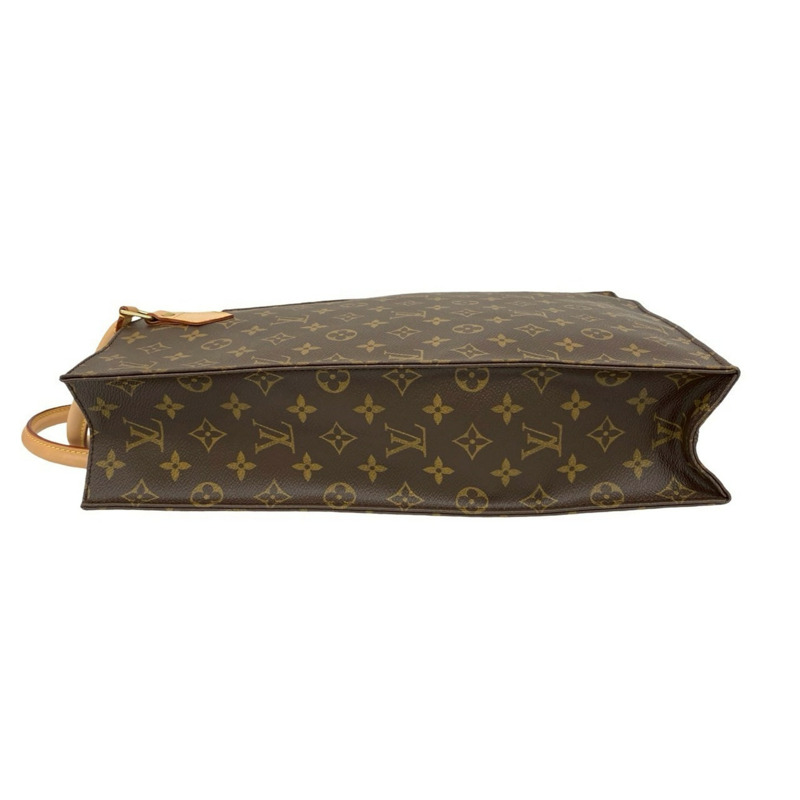 路易威登 Sac Plat Monogram 皮革手提包 棕色 68188-4