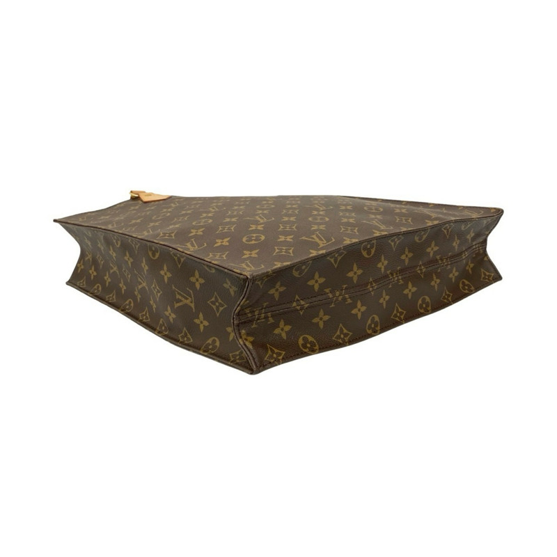 路易威登 Sac Plat Monogram 皮革手提包 棕色 68188-6