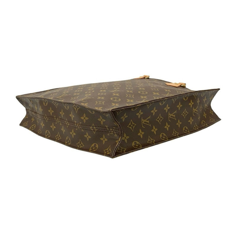路易威登 Sac Plat Monogram 皮革手提包 棕色 68188-7