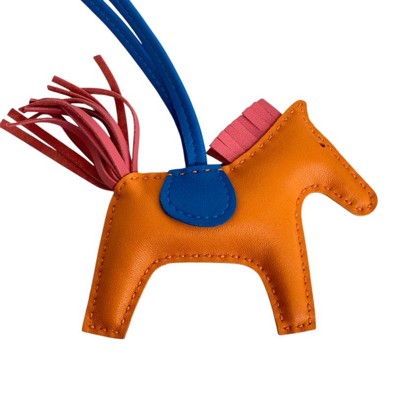 HERMES 愛馬仕 Rodeo MM 小羊皮 吊飾 拚色-2