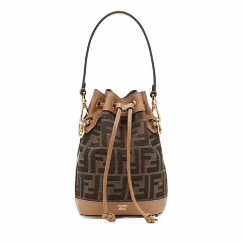 Fendi 女士 迷你Mon Tresor水桶單肩包均碼碼MINI、14cm*12cm*18cm