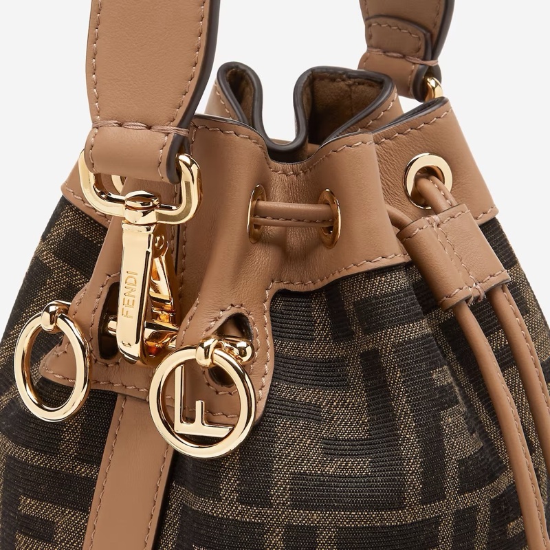 Fendi 女士 迷你Mon Tresor水桶單肩包均碼碼MINI、14cm*12cm*18cm-4