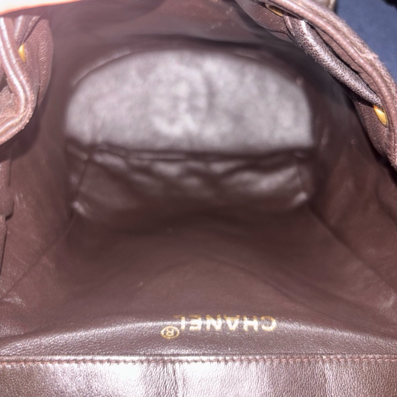 Chanel vintage Duma 可可色大號-1