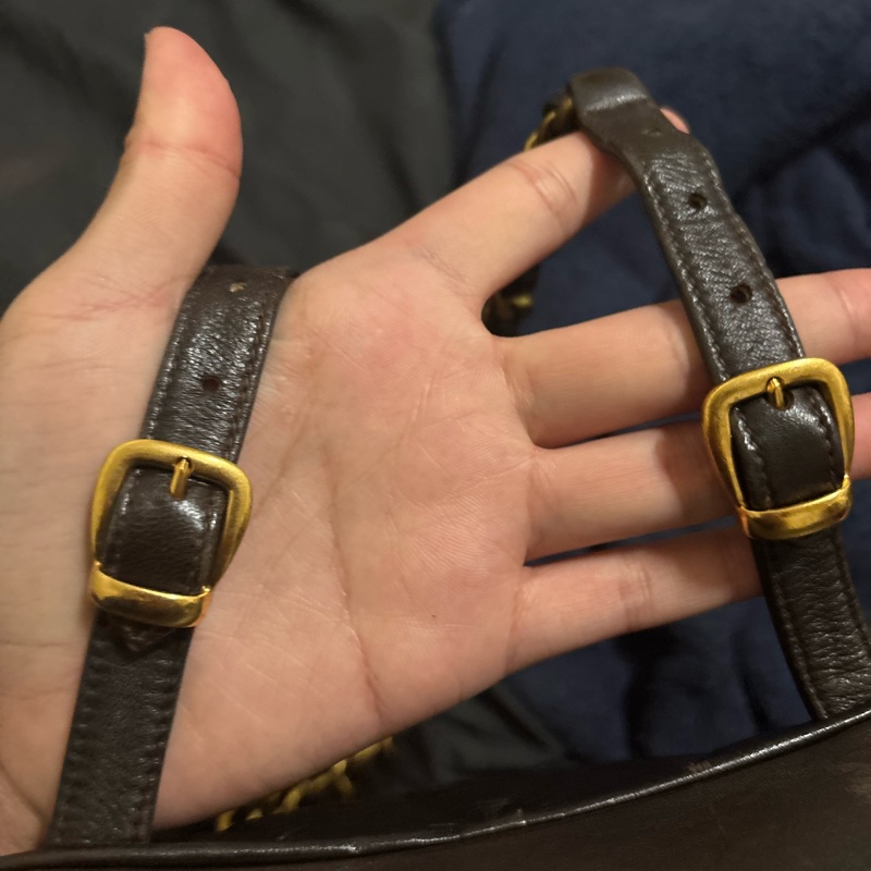Chanel vintage Duma 可可色大號-12