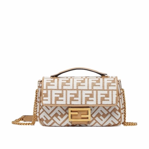 Fendi 女士 標誌性 Baguette 中號單肩包均碼碼中號、24cm*7cm*14.5cm