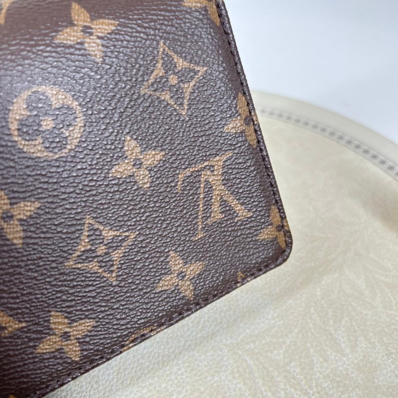 NJ nlw 專櫃價6.9折！LOUIS VUITTON Lily  芯片款 25年3月份購入 原膜在 經典棕色老花搭配可拆卸鏈條 翻蓋閉合塗層帆布 帆布包錢包腋下包-8