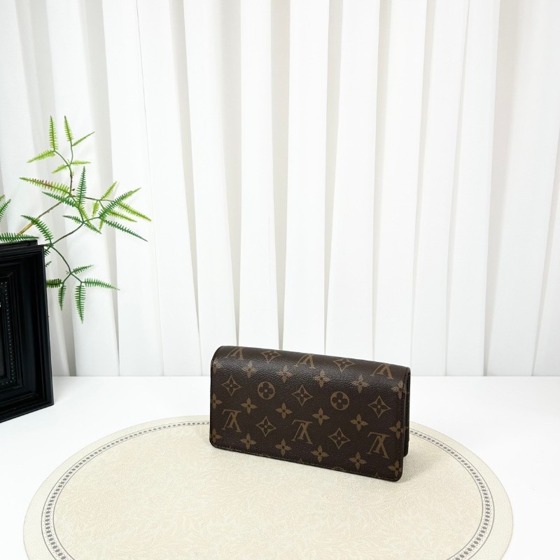 NJ nlw 專櫃價6.9折！LOUIS VUITTON Lily  芯片款 25年3月份購入 原膜在 經典棕色老花搭配可拆卸鏈條 翻蓋閉合塗層帆布 帆布包錢包腋下包-14