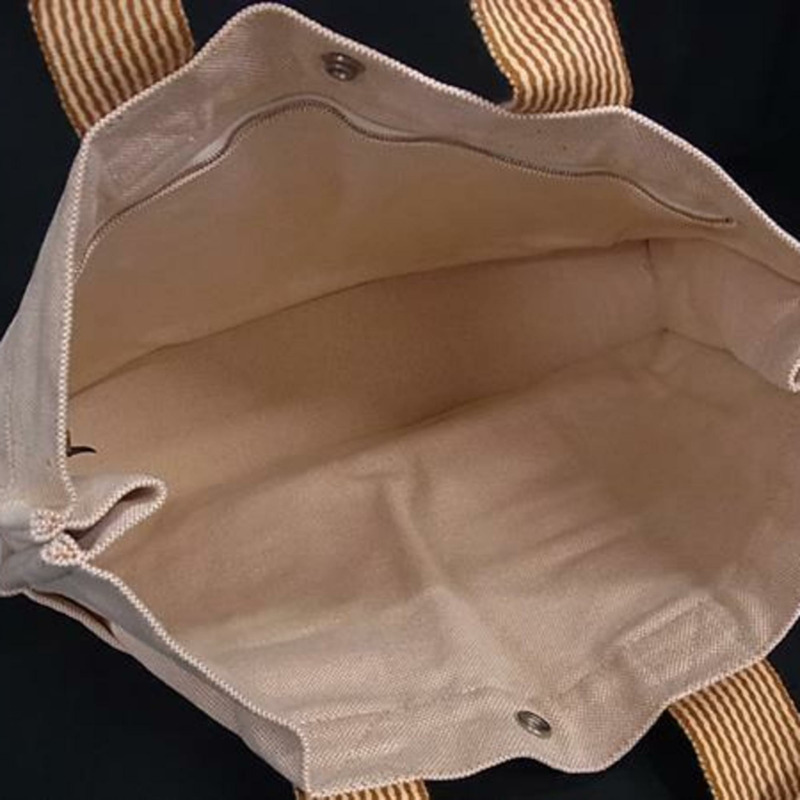 愛馬仕全新 Fool Tote MM 橙色帆布女包-5