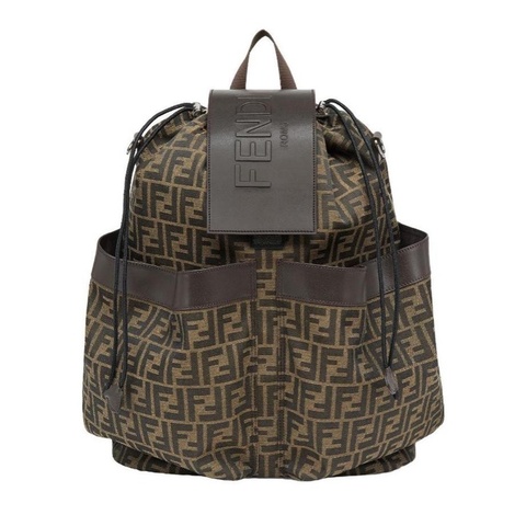 Fendi 男士 大號FF圖案抽繩雙肩包均碼碼大號、40cm*25cm*46cm