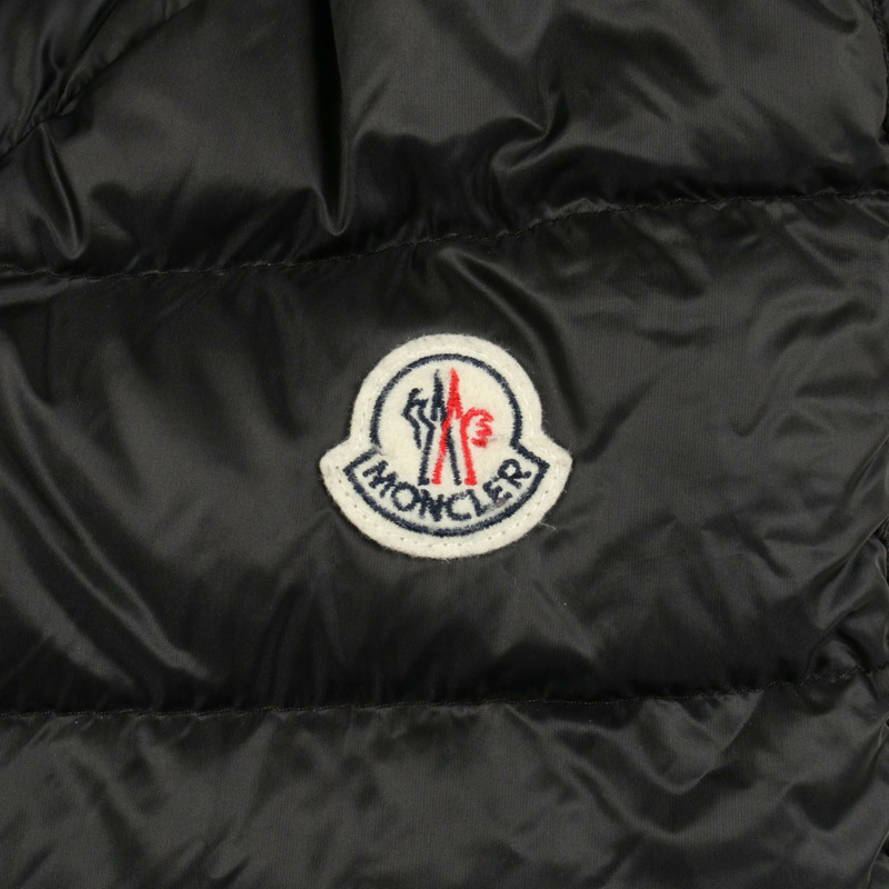 MONCLER HERMINE 羽絨外套 尼龍 黑色 二手 女款-5