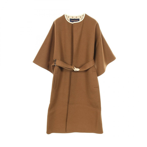 路易威登 其他 羊毛絲綢 棕色 二手 女士外套