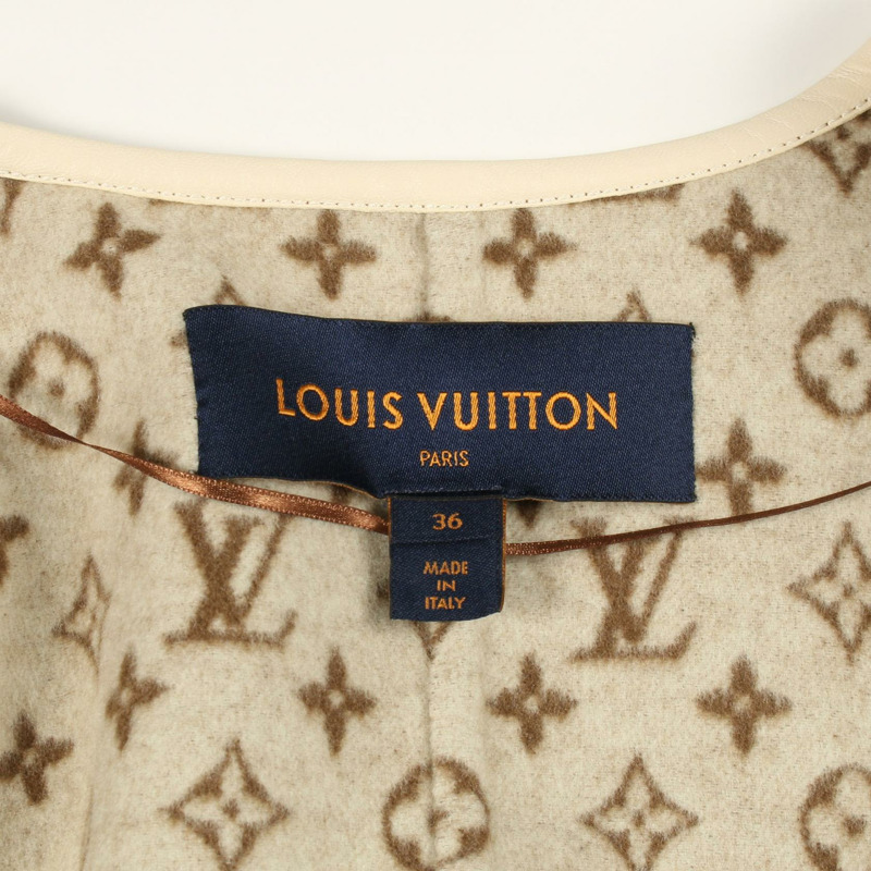 路易威登 其他 羊毛絲綢 棕色 二手 女士外套-2