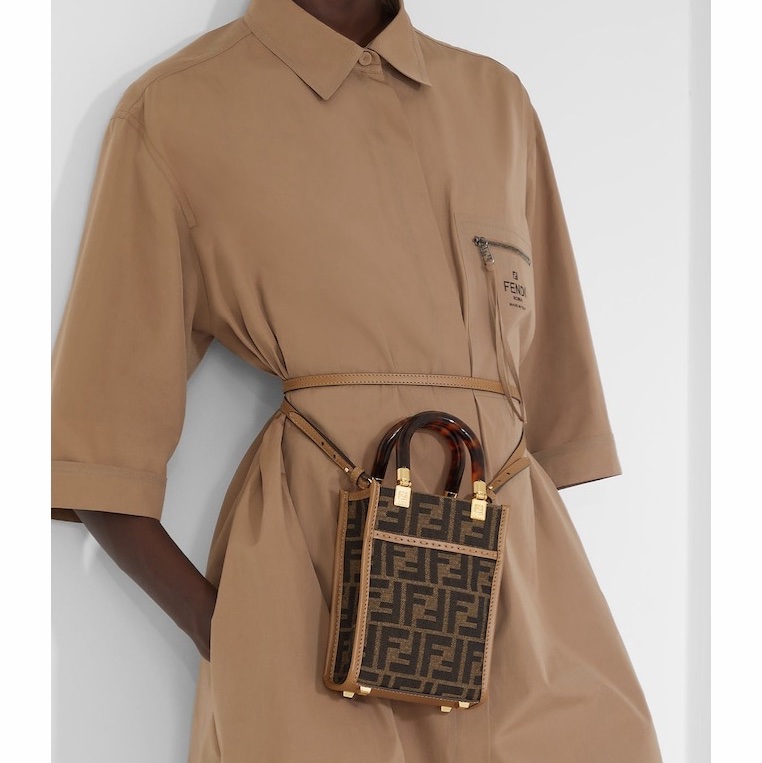 Fendi 女士 Sunshine迷你單肩包均碼碼13cm*6.5cm*18cm-2