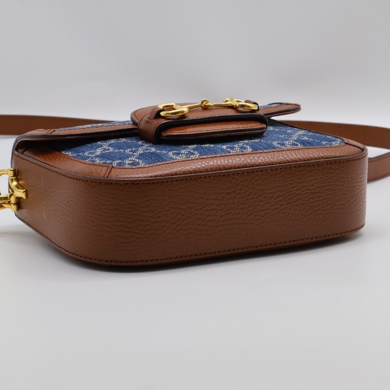 GUCCI Horsebit 1955馬銜釦馬鞍包 - mini牛仔-18