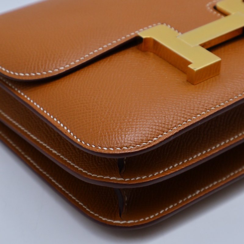 HERMES Mini constance 19 - 金棕金 Z-8
