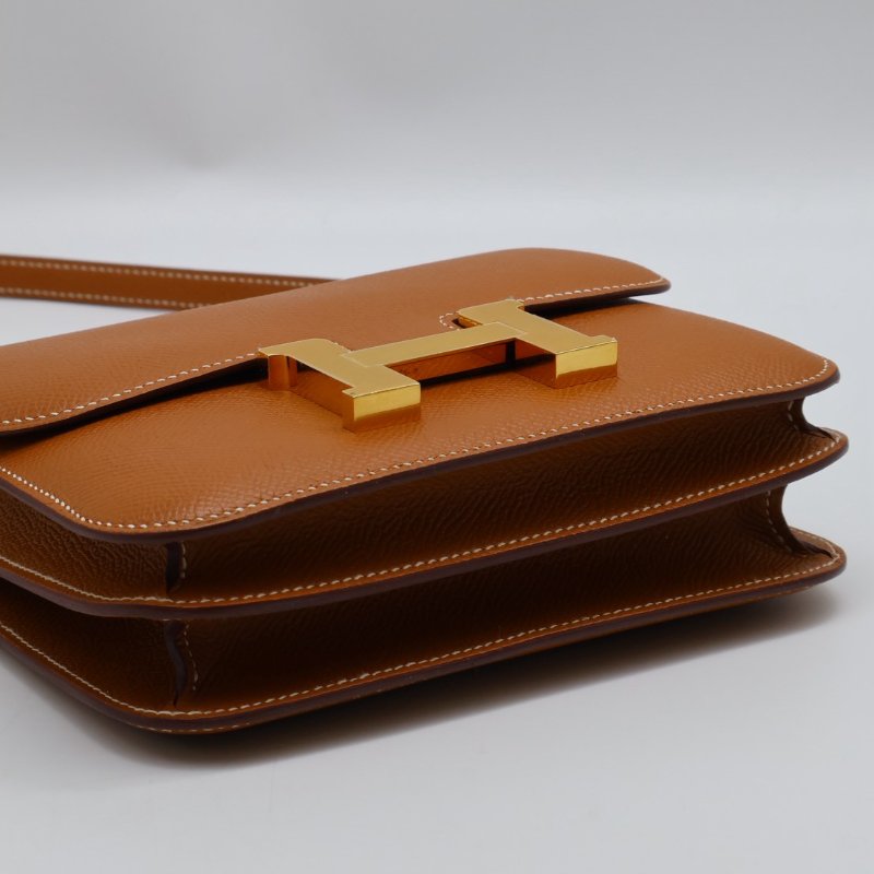 HERMES Mini constance 19 - 金棕金 Z-10