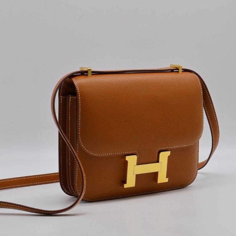 HERMES Mini constance 19 - 金棕金 Z-11