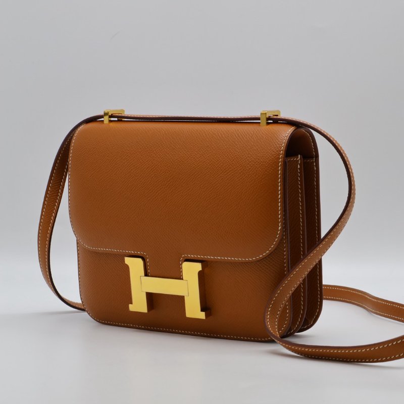HERMES Mini constance 19 - 金棕金 Z-12