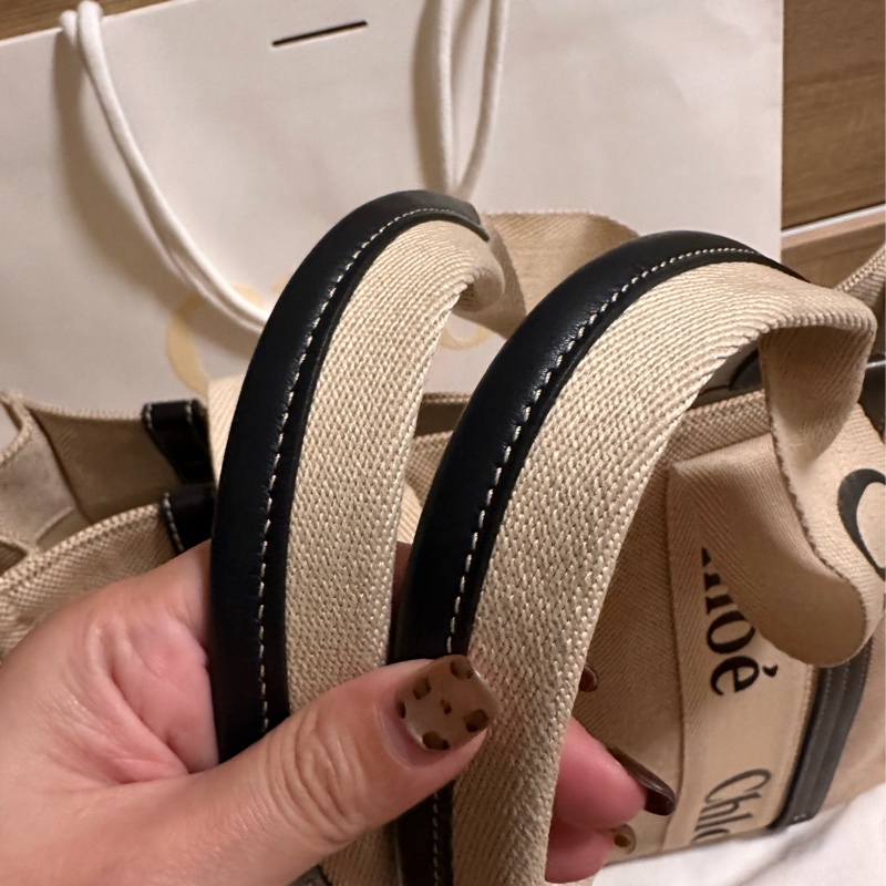 Chloe Woody 中號托特包 (海軍藍)-2