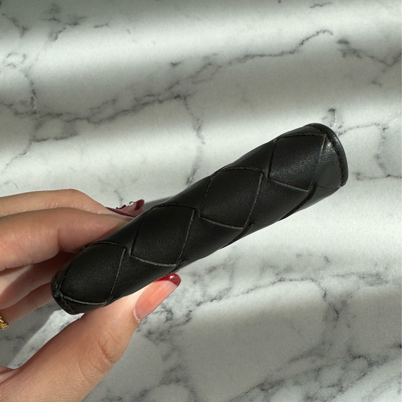 BV黑色編織對開短夾 經典款❤️‍🔥-3