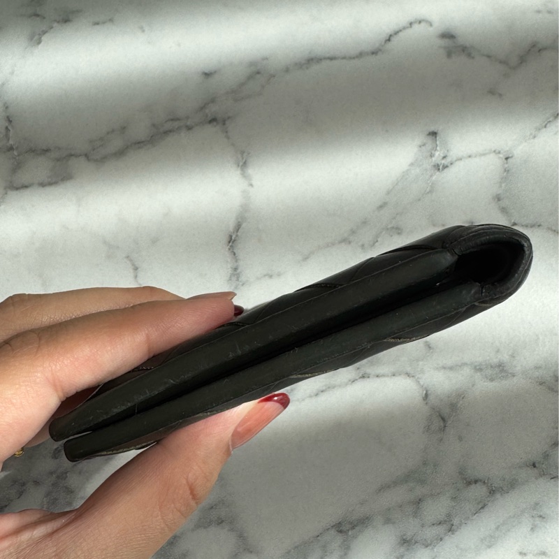 BV黑色編織對開短夾 經典款❤️‍🔥-4