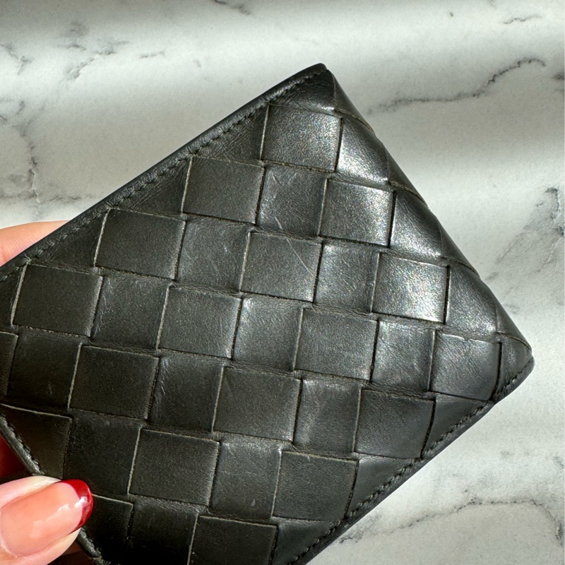 BV黑色編織對開短夾 經典款❤️‍🔥-16