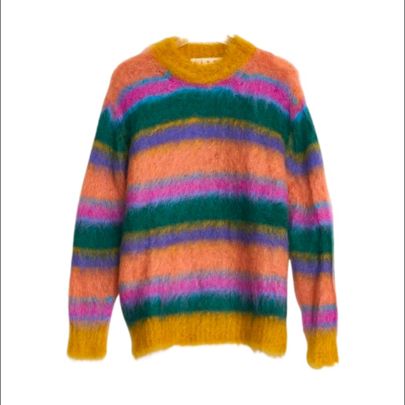 Marni 馬海毛橫條紋上衣 意大利碼40-0