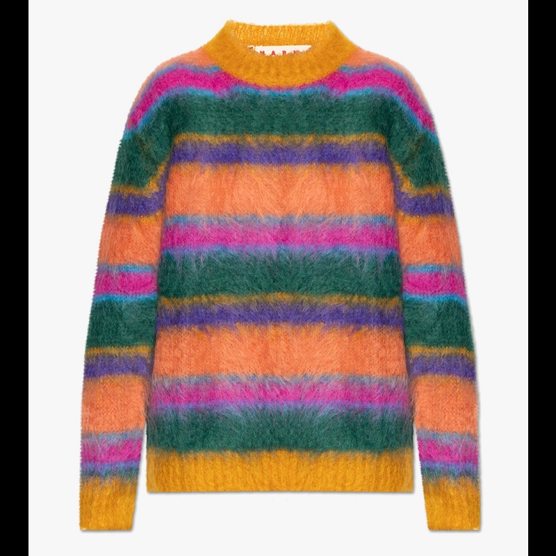 Marni 馬海毛橫條紋上衣 意大利碼40-4