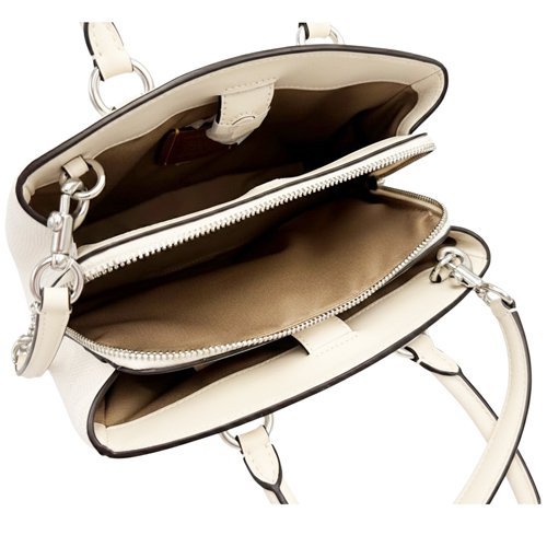 [全新] COACH 新款C LOGO手提斜背兩用黛妃包(白)-4