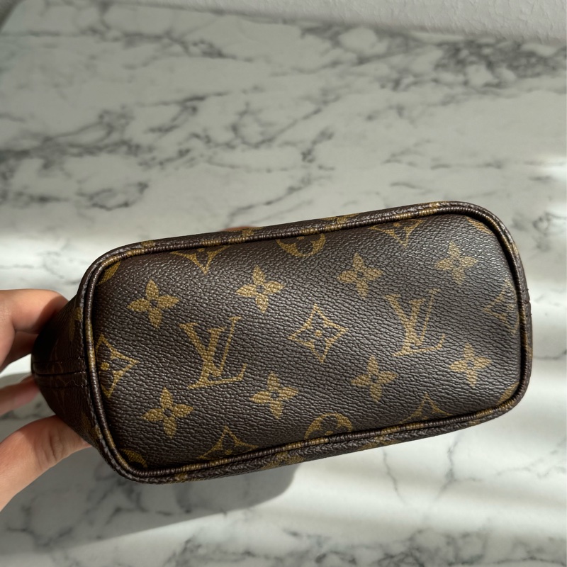 LV 花紋never full bb  奶茶色背帶❤️‍🔥-5