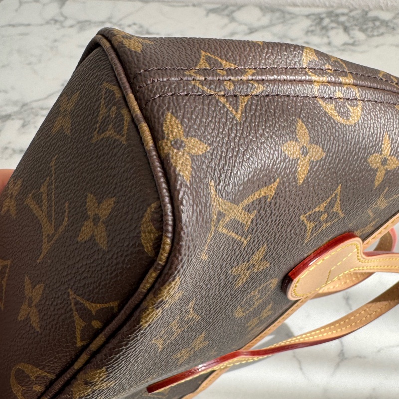 LV 花紋never full bb  奶茶色背帶❤️‍🔥-8