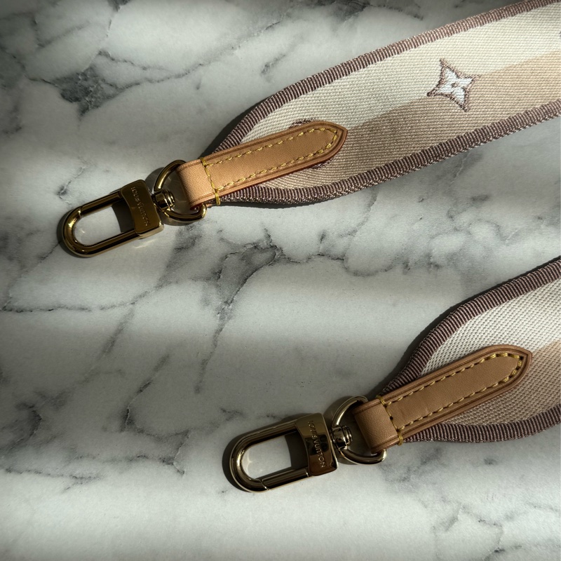 LV 花紋never full bb  奶茶色背帶❤️‍🔥-36