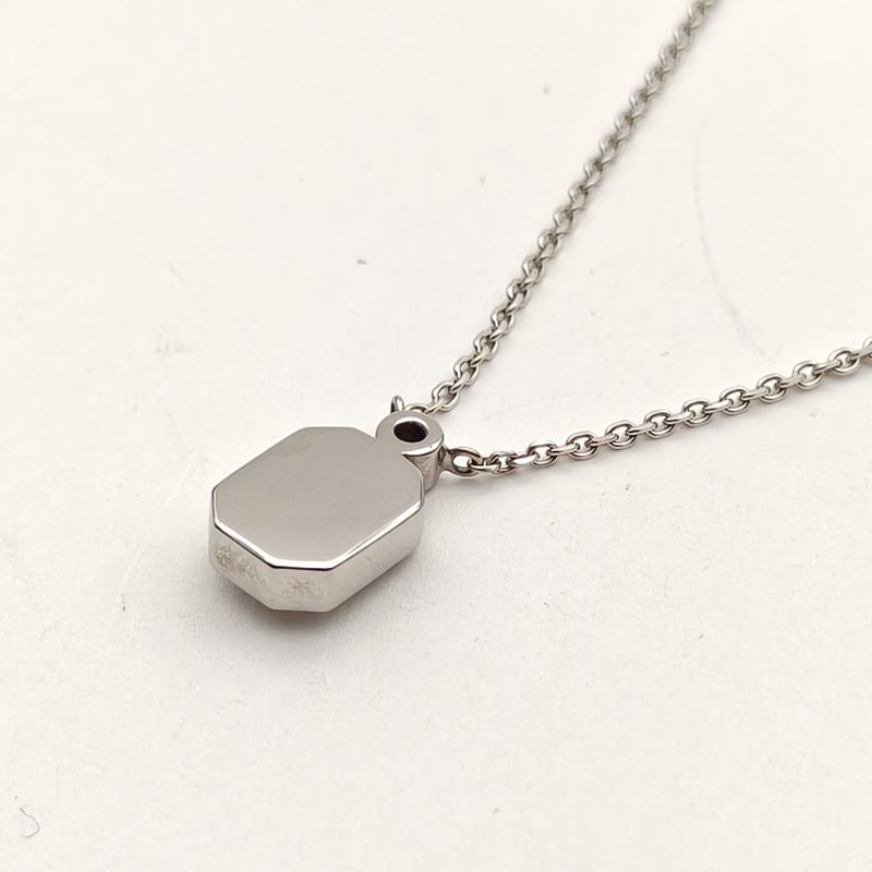 HARRY WINSTON 18K白金鑽石白金logo款香水瓶滿鑽項鏈Mini-3