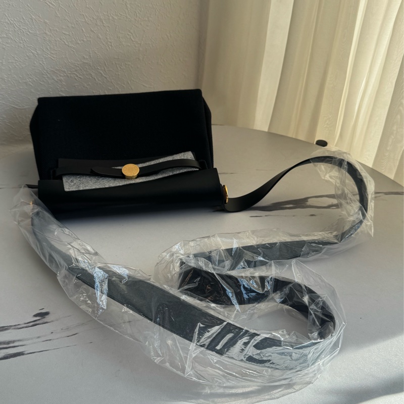 Hermes 黑帆布金釦mini herbag 真的超推薦✨✨-10