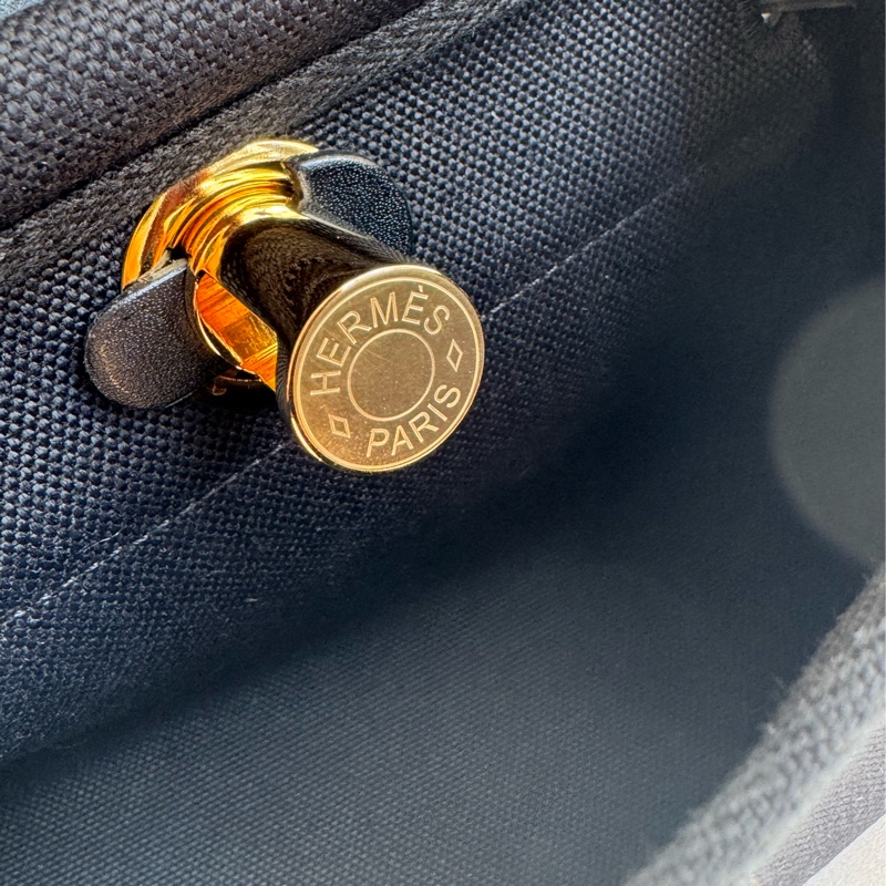 Hermes 黑帆布金釦mini herbag 真的超推薦✨✨-15
