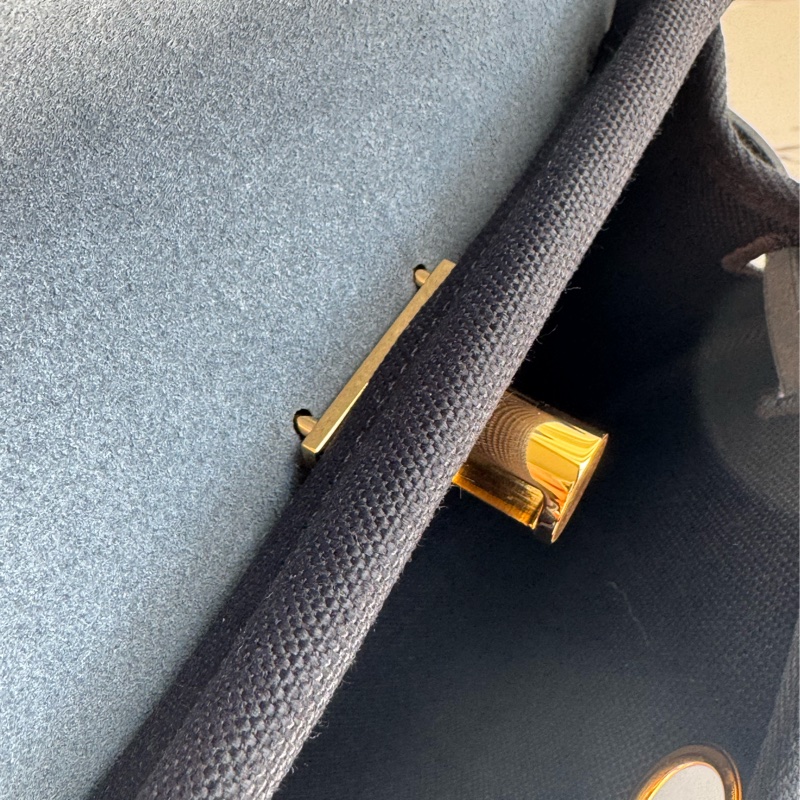 Hermes 黑帆布金釦mini herbag 真的超推薦✨✨-16