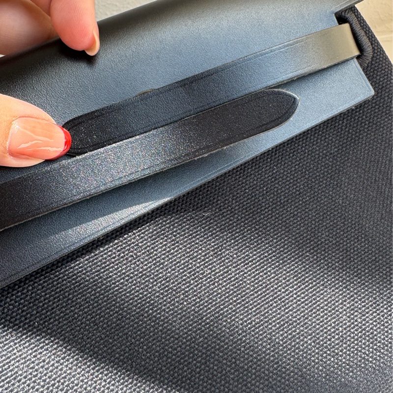Hermes 黑帆布金釦mini herbag 真的超推薦✨✨-19