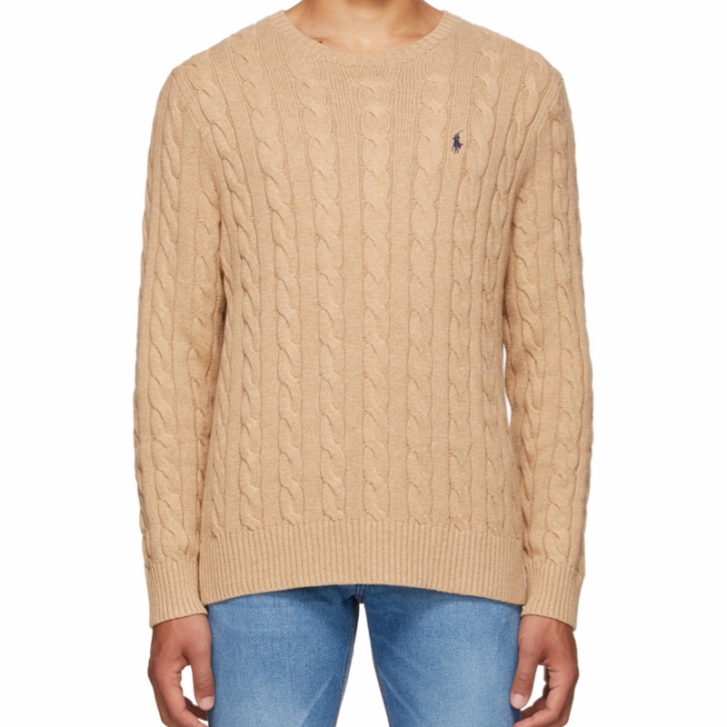 Polo Ralph Lauren 男士 logo粗絞花針織套-3