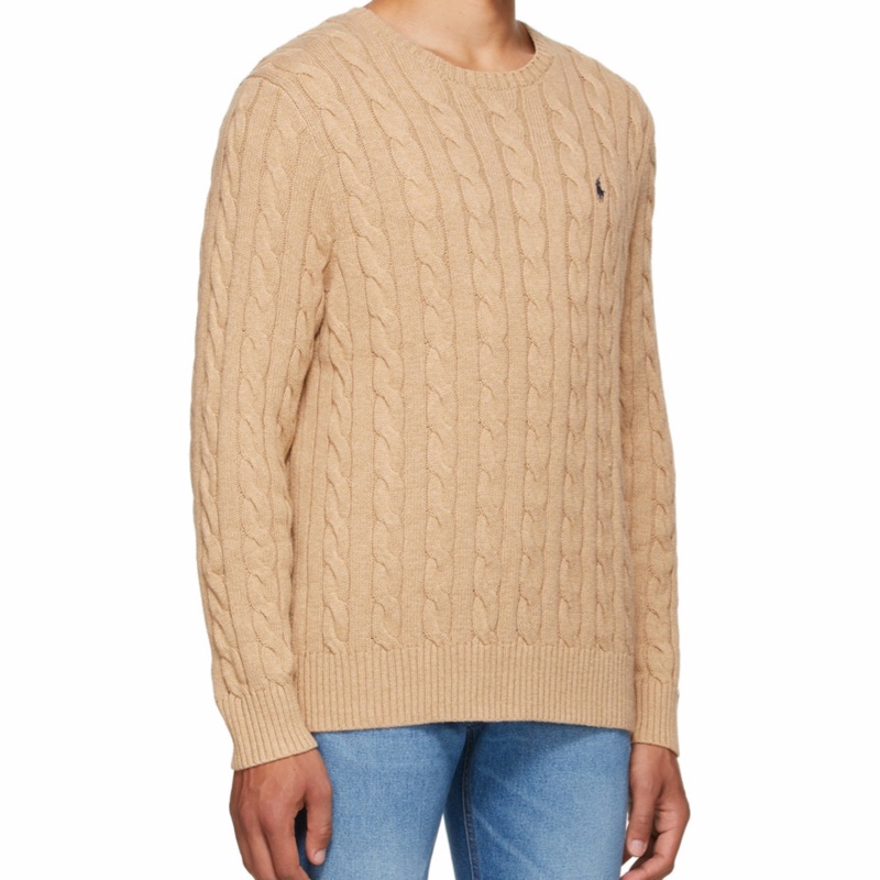 Polo Ralph Lauren 男士 logo粗絞花針織套-4