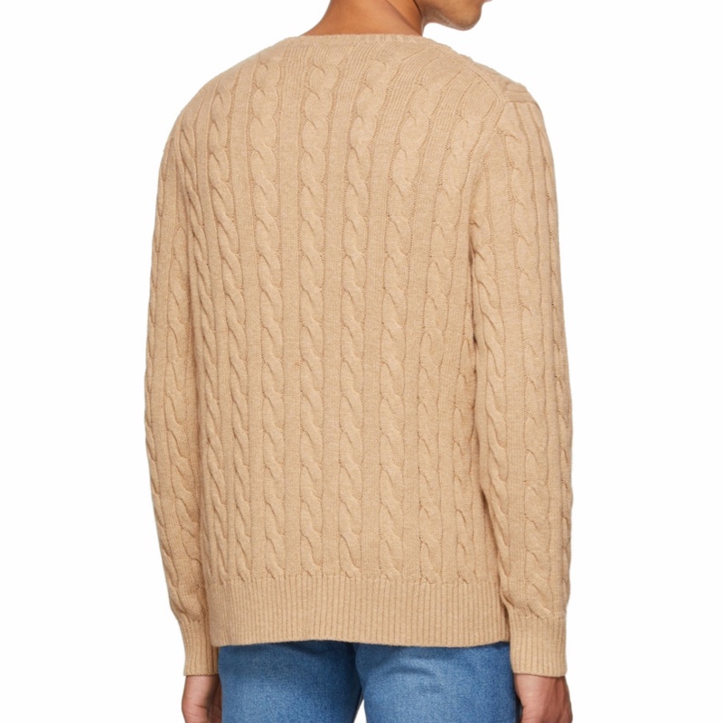 Polo Ralph Lauren 男士 logo粗絞花針織套-6