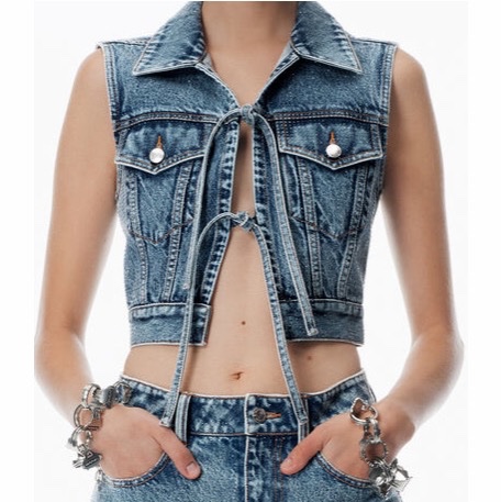 Alexander Wang 女士 牛仔背心XXS XS S M L碼-1