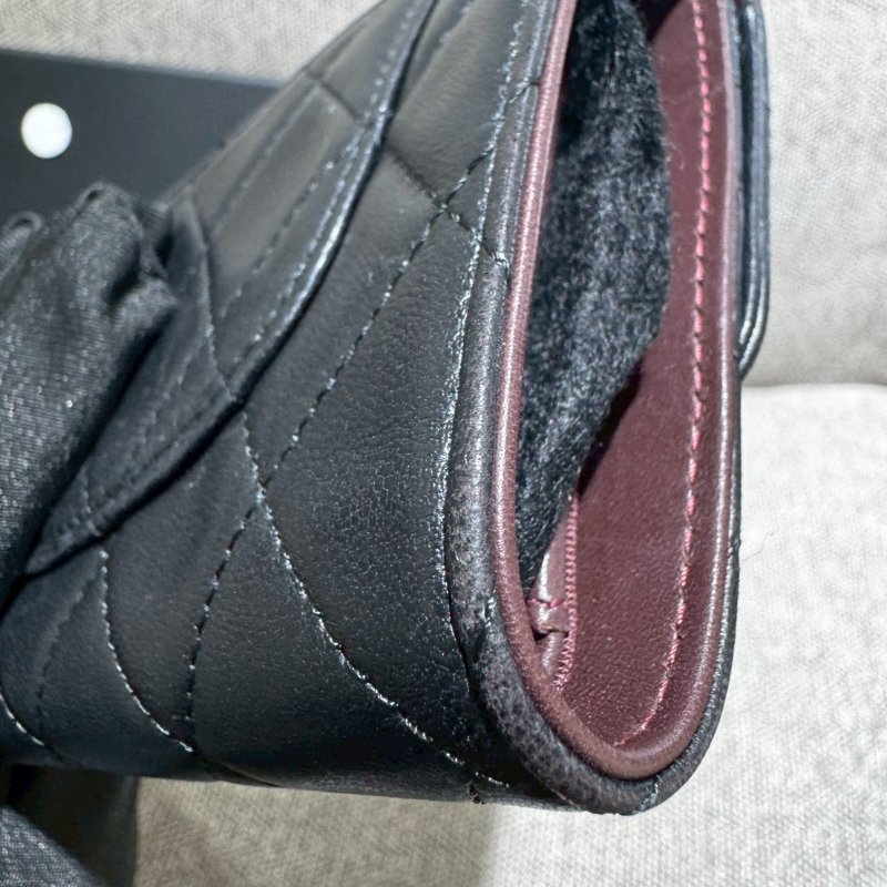 CHANEL 經典雙C菱格小羊皮長夾-6