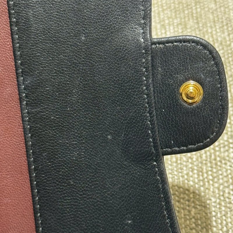 CHANEL 經典雙C菱格小羊皮長夾-12