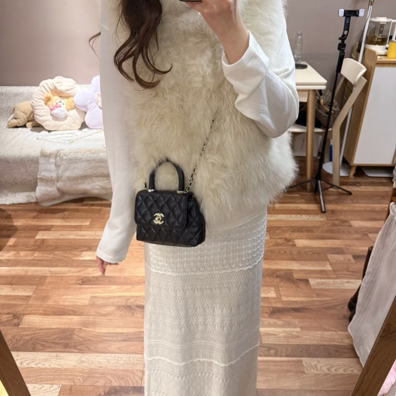 CHANEL Coco handle - mini黑金-1