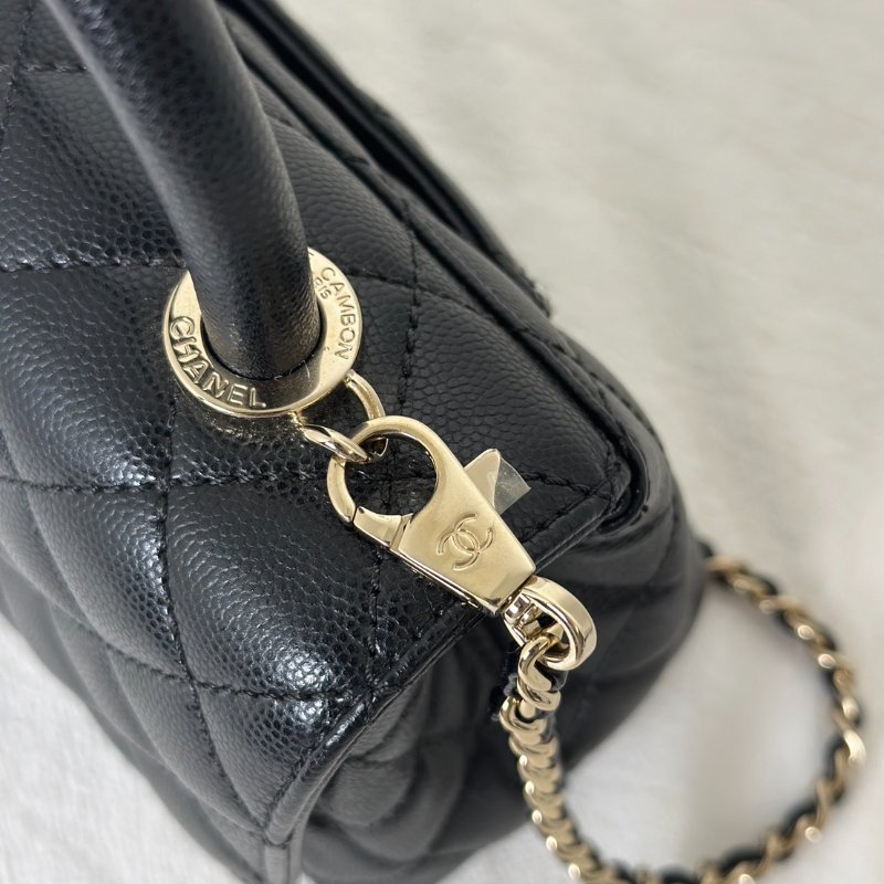 CHANEL Coco handle - mini黑金-7