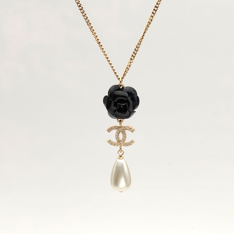 CHANEL 合金20A香奈兒山茶花系列項鏈-1