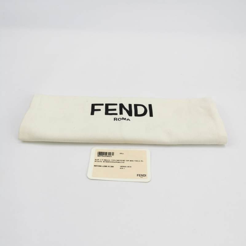 Fendi Kan I F小號牛皮純色F is Fendi標誌單肩包斜挎包-8