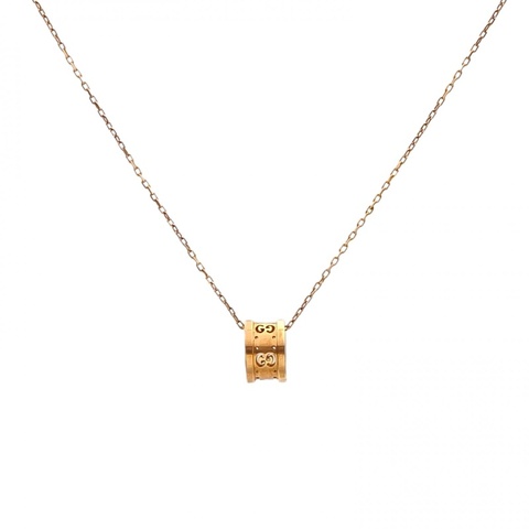 GUCCI 18K玫瑰金玫瑰金項鏈GG18K