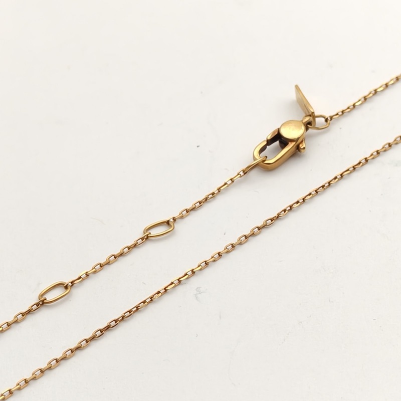 GUCCI 18K玫瑰金玫瑰金項鏈GG18K-4