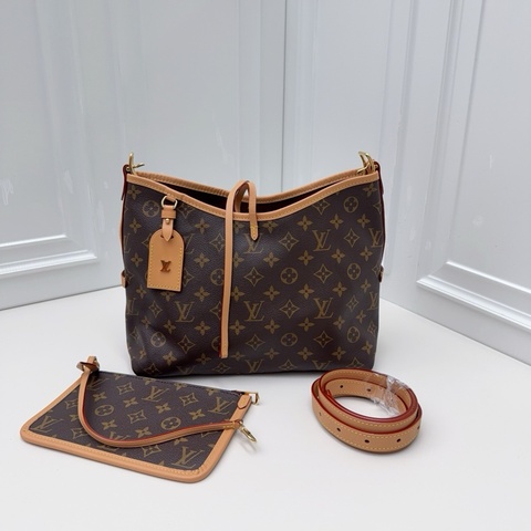 LV路易威登 老花carryall 芯片款 小號